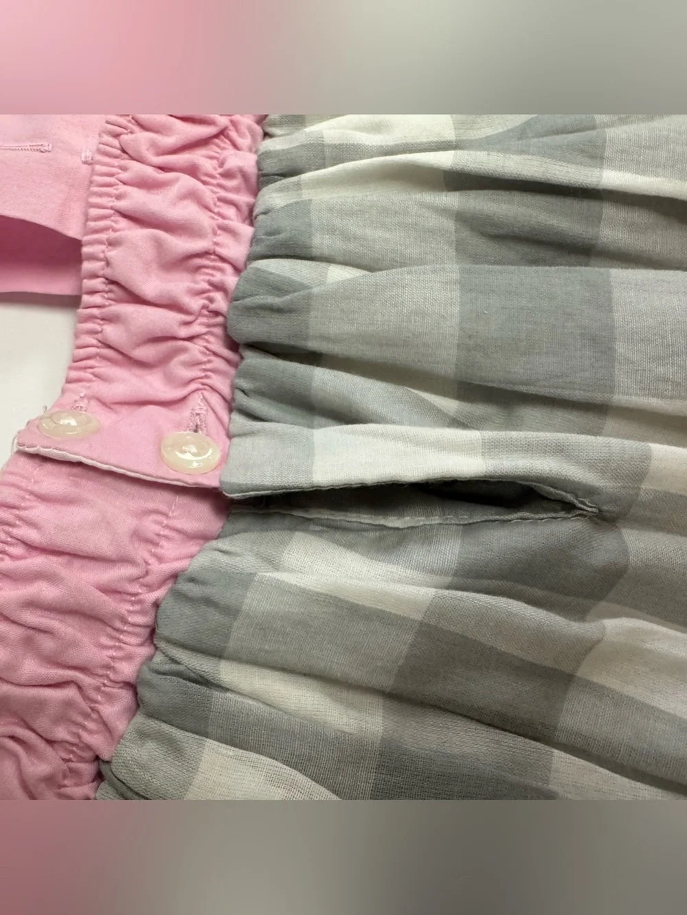 Well Dressed Wolf Joyce Party Dress Gray White Checker Pink Blue Flags Girls 4T
